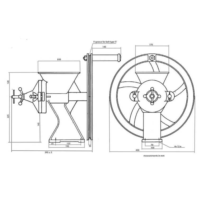 DIAMANT D 525 Hand Mill Skippy Grain Mills Australia